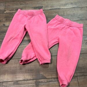Twin Baby Girl Pants Granimals Pink Set Of 2 Joggers 18 Months Play Condition